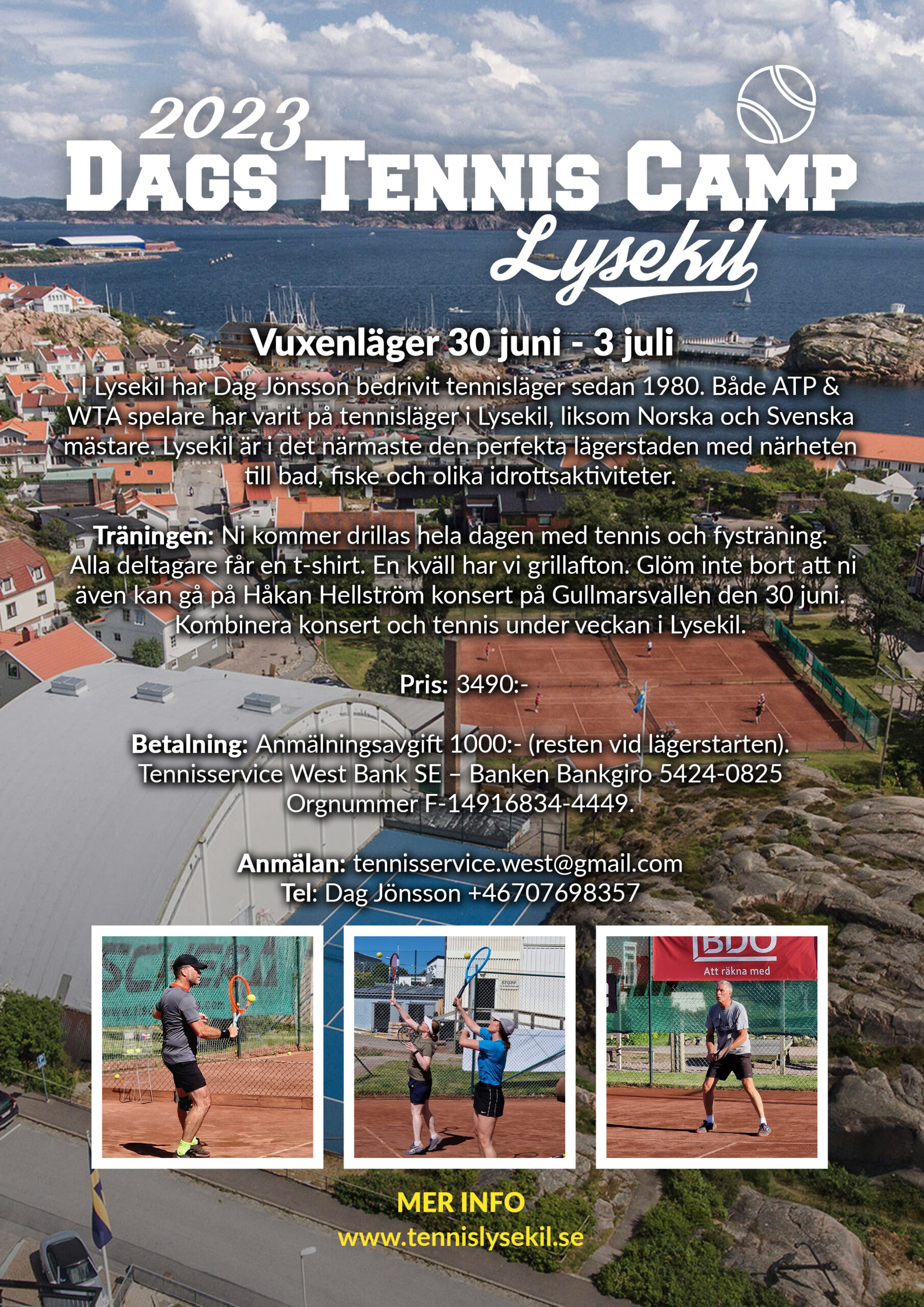 tennisläger vuxenläger 2023