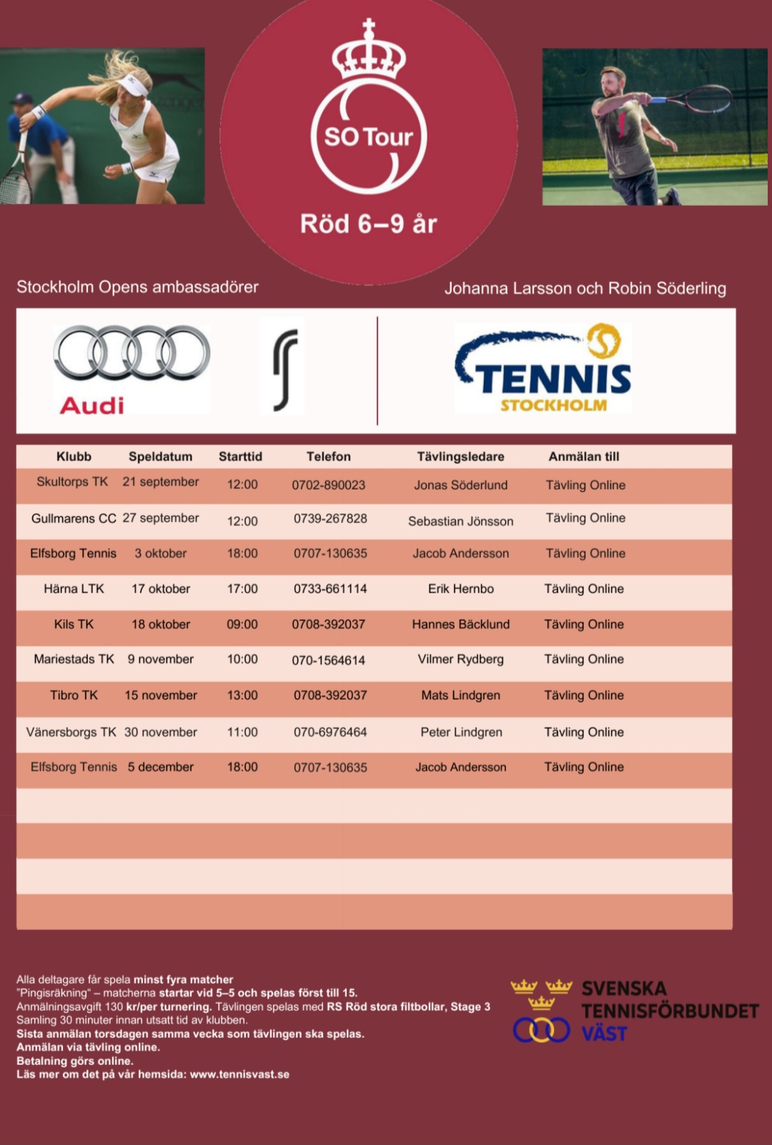 Minitennis för 6-9 år
