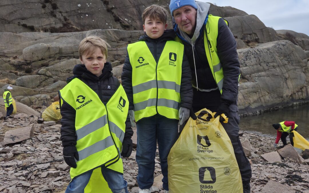40 säckar från strandstäd!